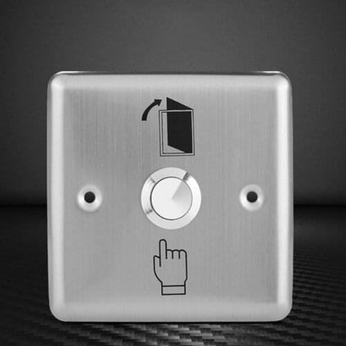 Stainless Steel Exit Button Push Switch Door Sensor Opener Release For Magnetic Lock Access Control Home Security Protection