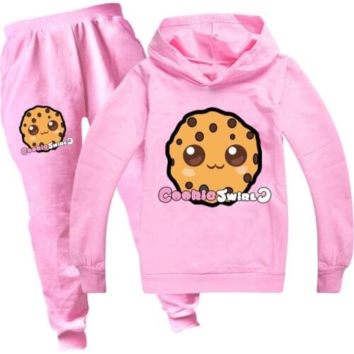 Baby Girls COOKIE SWIRL C Sport Clothing Set Boys Sets Hoody Sweatershirt Pants Toddler Kids Clothes Children Causal Tracksuit