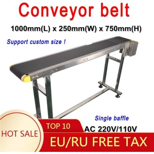 1000mm Conveyor Belt Machine 120W single baffle Inkjet Printer Stainless Steel Bottle for Food Drinking Medicine Box Bag Stiker