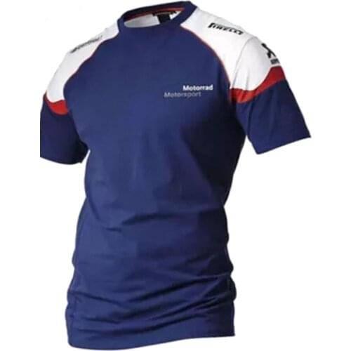 Scooter Motorcycle Summer T-shirt For BMW Motorsports Motocross Short Sleeve