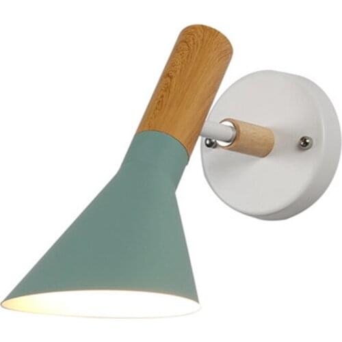 Loft Style Iron Adjust Modern LED Wall Light Fixtures Industrial Wall Sconce Wood Bedside Wall Lamp Home Indoor Lighting