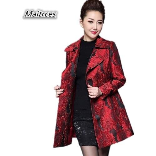 Женские двубортные тренчи Maitrces China At AliExpress