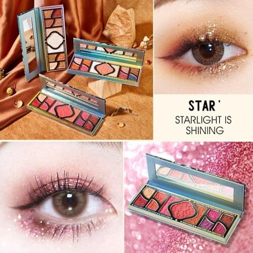 Matte Eyeshadow Palette Pearlescent Natural Waterproof Easy To Color No Blooming Makeup Eye Shadow Long Lasting Comestic TSLM2