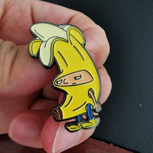 Cartoon Anime Banana Man Cosplay Brooch Pins Enamel Metal Badges Lapel Pin Brooches Jackets Jeans Fashion Jewelry Accessories