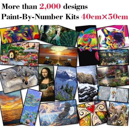 Mileelife Paintting By Numbers for Kids Adults DIY Beginner Oil Painting Kit Home Decoration