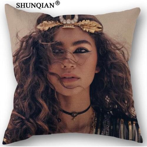 Custom Zendaya Coleman Pillowcase Printed Pillow Cover Home Textiles Decorative Pillowcase Customize Gift 45x45cm