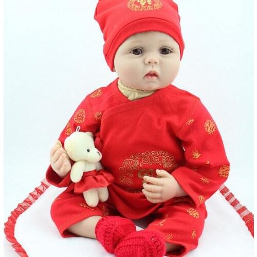 22 inch silicone reborn baby dolls 55 cm reborn babies vinyl dolls Silicone Reborn Baby Dolls bebe silicon reborn toys