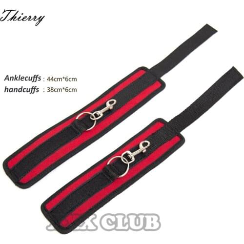 Thierry Oxford Comfortable Handcuffs footcuffs Bondage Restraints Flirting Tools, for sex games Sex Toys For Couple