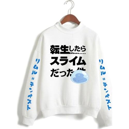 That Time I Got Reincarnated as a Slime Fashion Turtleneck Sweatshirts Women/Men Long Sleeve Sweatshirts Casual Streetwear