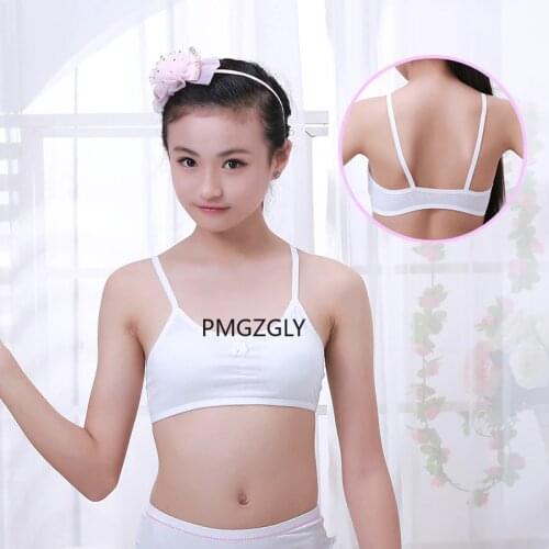 Girl Training Bras 2019 Girls Training Bra Wireless Thin Cup Bra Fashion Comfortable Teenage Underwear Training Bras