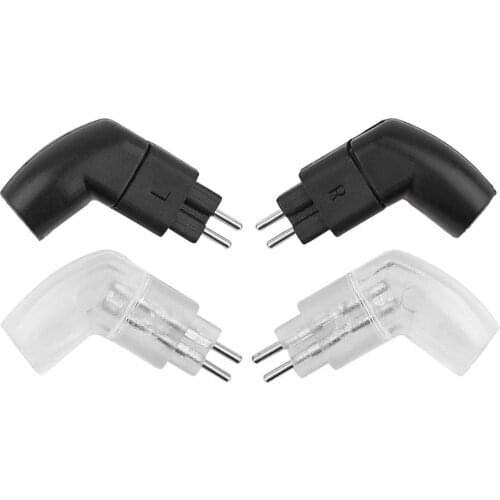 0.78mm 2 Pins Rhodium Plated Earphone Plug For UE11 UE18 ES3W4R Headset Wire Connector Hifi Headphone Audio Jack Adapter DIY