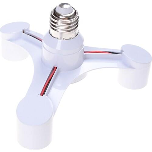 1 to 3 Lamp Holder Converters E27 to E27 Base Socket Splitter LED Light Lamp Bulb Adapter Holders