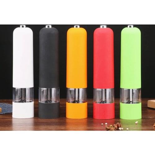 1 Piece Pepper Mill Electric Pepper Grinder Salt Spice Herbal Containers Home Kitchen Cooking Salt And Pepper Grinder BBQ Tools