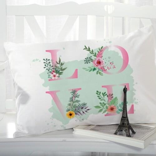1pc Pillow cover Pillow case Bedding Pillowcase Pillow covers decorative for home 3D Print Nordic simple LOVE