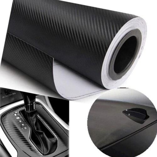 152*30cm Carbon Fiber Waterproof Vinyl 4D Car Wrap Sheet Roll Film Car Stickers Decals Motorcycle Car Styling Accessories