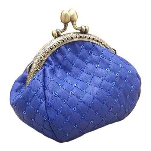 Vintage Women coin Purses Women Fashion Rhombic Pattern Wallet Card Coin Purse Clutch Handbag Mini Bag Female mini money Bag