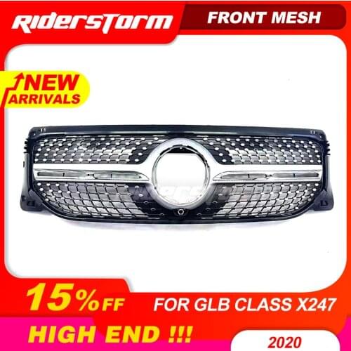 Diamond Grille Suitable for X247 GLB Class Front Bumper Grille ABS diamond grille for GLB200 2019-2020