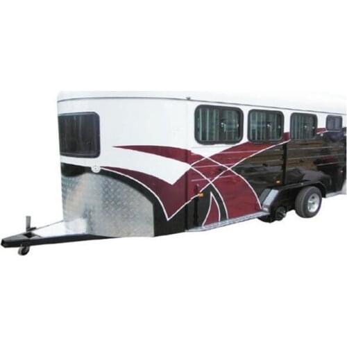 Australia deluxe configuration 3 horses angle load horse box trailer for sale