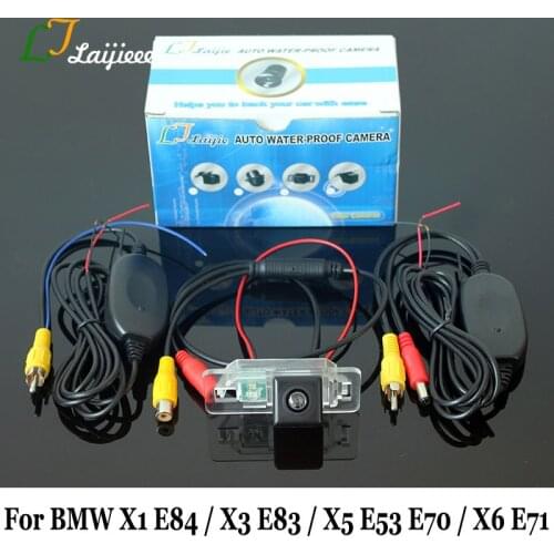 Car Rear View Camera kit For BMW X1 E84 / X3 E83 / X5 E53 E70 / X6 E71 / HD Night Vision Wireless Auto Reverse Backup Cameras