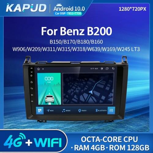 Kapud Android 10.0 Car Multimedia Auto Radio Stereo Receiver For Mercedes Benz B200 W169 W639 Viano Vito Navigatio Sprinter GPS