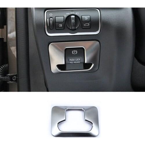 Car Styling Car Electronic Hand Brake Button Cover Stickers Fit For VOLVO XC60 XC70 S60 V60 S80 Car Accessories