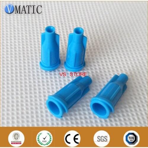 Free Shipping 1000Pcs Luer Syringe Caps Blue Color Dispensing Syringe Tip Stopper