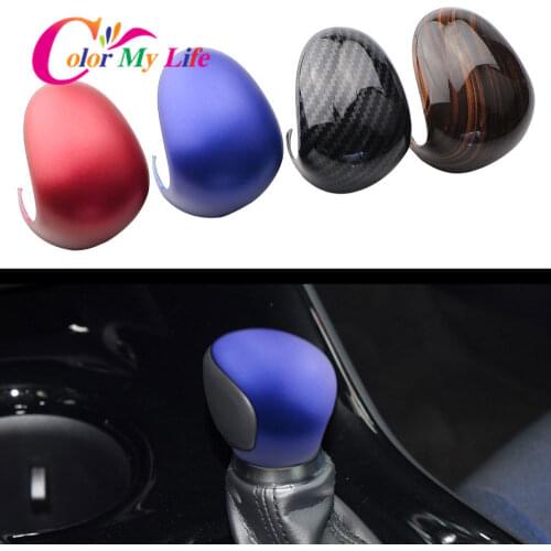 Color My Life ABS Car Shift Knob Protection Cover Fit for Toyota C-HR CHR 2016 - 2020 Gear Head Shift Collars Accessories