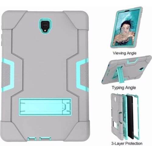 Kids Safe Shockproof Kickstand Tablet Shell for Samsung Galaxy Tab S4 2018 10.5 Inch T830 T835 T837 SM-T830Case PU Leather Cover