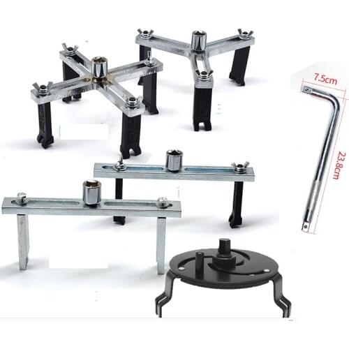 Car Fuel Tank Cover Disassembly Tool Straight Bending Fuel Tank Pump Disassembly Universal Gasoline Pump Wrench Removal Tools