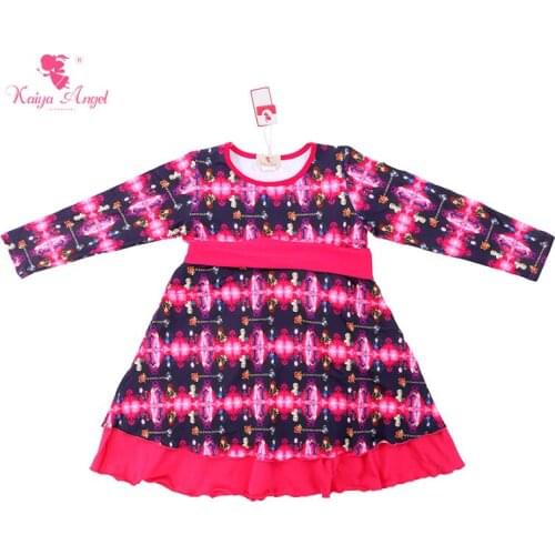 Kaiya Angel Girls Dress Baby Girl Clothes Halloween Costume For Kids Lovely Baby Girl Belt Dress Long Sleeve Children Toddler