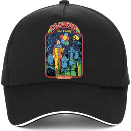 Clowns Are Funny Cartoons Printing Men Baseball cap Creativity bedtime stories hip hop cap funny demon Satan Dad hat Snapback