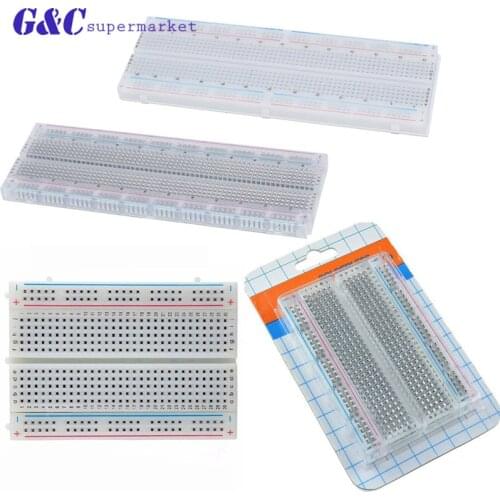 Breadboard 830 Point Solderless PCB Bread Board MB-102 MB102 Test Develop DIY 400 Tie Points Solderless PCB Breadboard Mini