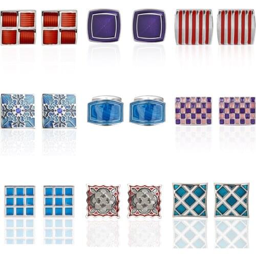 Memolissa 2018 Luxury HOT Shirt Cufflink for mens gift Brand cuff buttons Enamel cuff link High Quality abotoaduras Jewelry