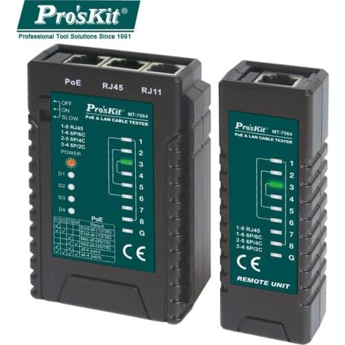 PosKit MT-7064 Multi-Function POE And LAN Cable Tester Network Line Meter Video Surveillance Network Line Test Check Tools
