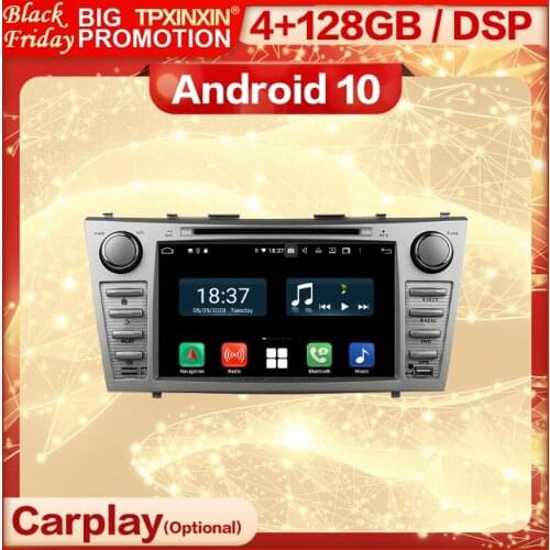 Carplay 2 Din Android Multimedia Stereo Receiver For Toyota Camry 2007 2008 2009 2010 2011 BT Radio Audio Video Player Head Unit