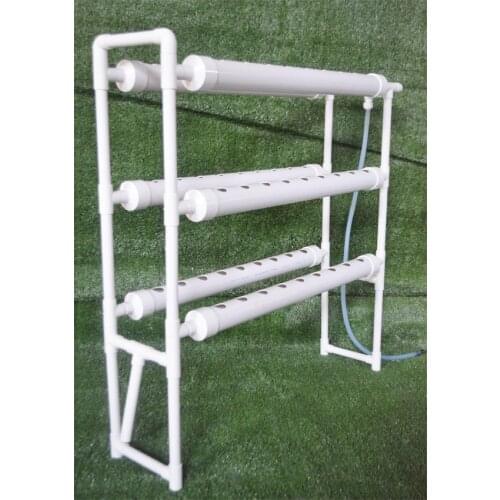 INTBUYING Hydroponic Site Grow Kit 54 Sites Ladder-type Water Culture Plant Garden System