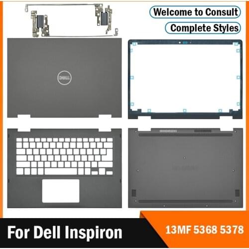 NEW For Dell Inspiron 13MF 5368 5378 LCD Back Cover/Front Bezel/Hinges/Palmrest/Bottom Case Rear Lid Top Case Gray