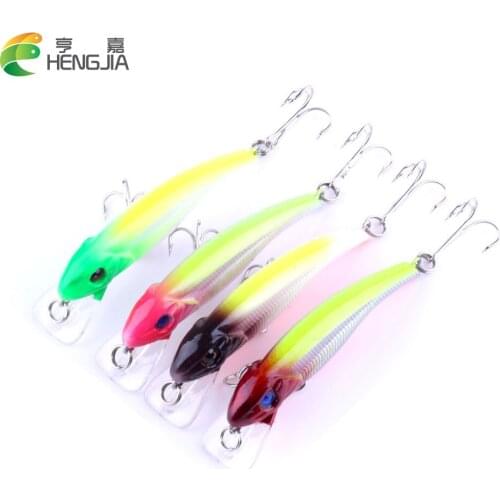 80pcs 7.6CM 5.9G Sink sea Cranbaits Fishing Lures Floating trout Minnow hard plastic pike fishing baits pesca fishing tackles