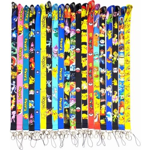 Wholesale all kinds of cartoon and animation mobile phone lanyards, keychain slings, document neck straps, camera slings