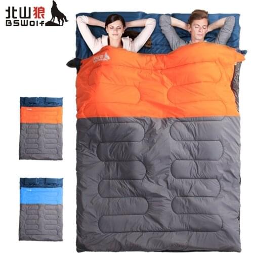 BSWolf Ultralight Cotton Camping Sleeping Bag Camping Lovers Double Sleeping Bag Adults Compression Bag Outdoor Sleep Bag 2.2KG