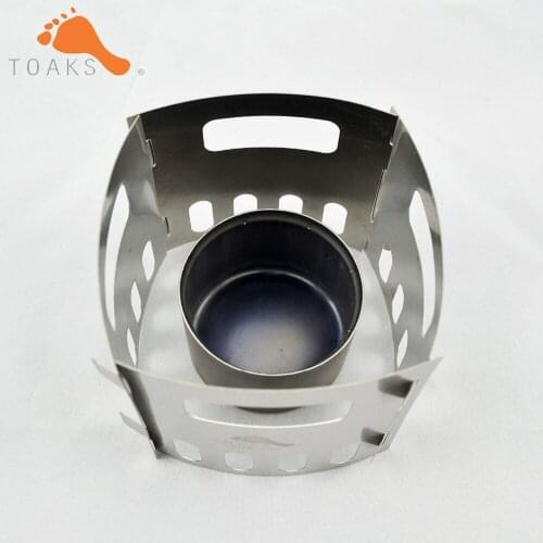 TOAKS Titanium Ultralight Liquid Alcohol Stove Pot Stand for Camping Cookout Picnic Hiking Backpacking Stove