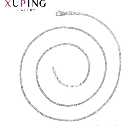Xuping Jewelry Luxury Chains Necklace Temperament Fashion Jewelry Top Sale for Women Party Wedding Gift 45107