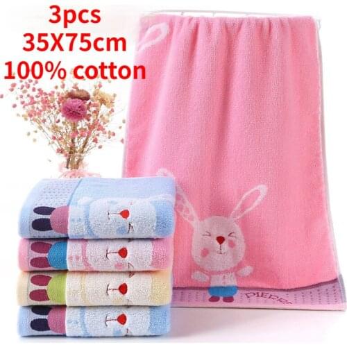 2021Twist-free yarn, pure cotton jacquard towel, cartoon embroidery gift towel, household daily absorbent facial cleansing towel