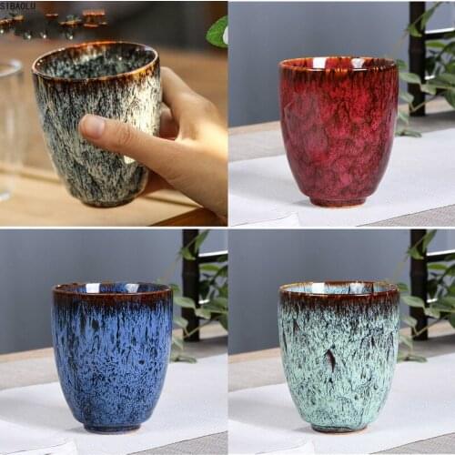 250ML China Tea Cup Kiln Change Ceramic tea cups travel cup Home Tea Cup Creative ceramic cup Tea set