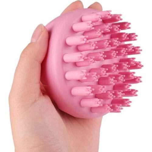 3pcs/set Handheld Silicone Head Shampoo Scalp Massage Brush Hair Washing Scalp Cleanse Comb Deep Care Massage Scalp