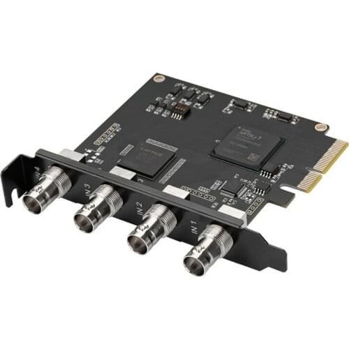 4 Channel SDI HDMI-Compatible Video Recorder 4K PCIe Capture Card 1080P Use for Video Conference Director Live Capture