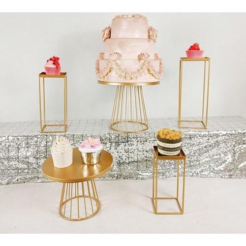 5pcs gold white color Cupcake Stand - Premium Cupcake Holder -metal Cupcake Tower Display