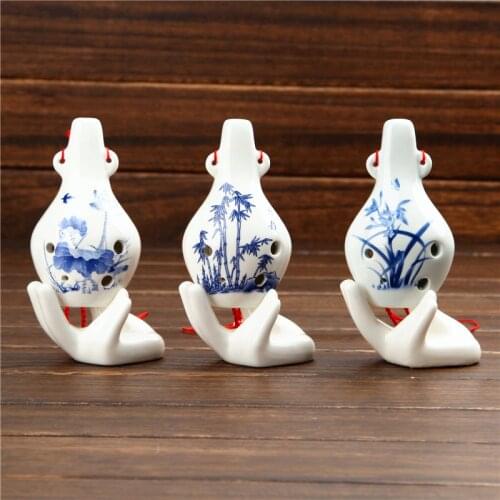 6 Holes Ocarina Soprano C Key Ocarina Flute Handmade Professional Ceramic Flauta Classical Musical Instrument 6 Hole Ocarina