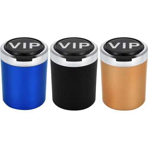 LED Car Ashtray Storage Cup with Compass Ashtray Ash Storage Box Portable Car Smokeless Interior Accessory