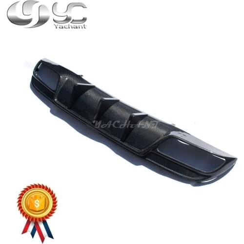 Car-Styling Auto Accessories Carbon Fiber Rear Bumper Diffuser Fit For 15-18 W205 Sedan C63 C63S MC Style Rear Diffuser